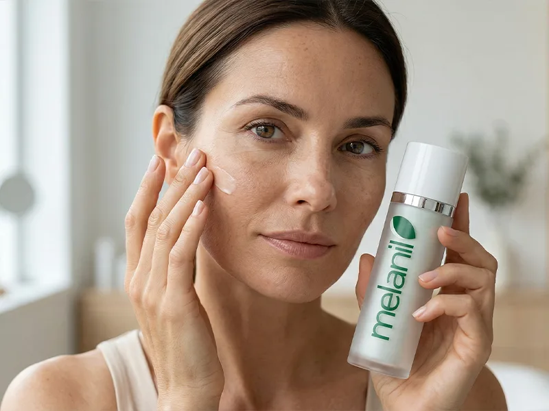 Melanil Cream texture &mdash; brightening cream for dark spots 50 ml